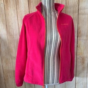 Columbia Pink Extra Warm Cozy Zip Up Sweater 14/16